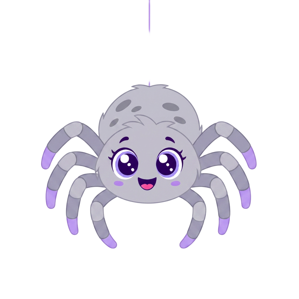 Web Studio cute spider logo
